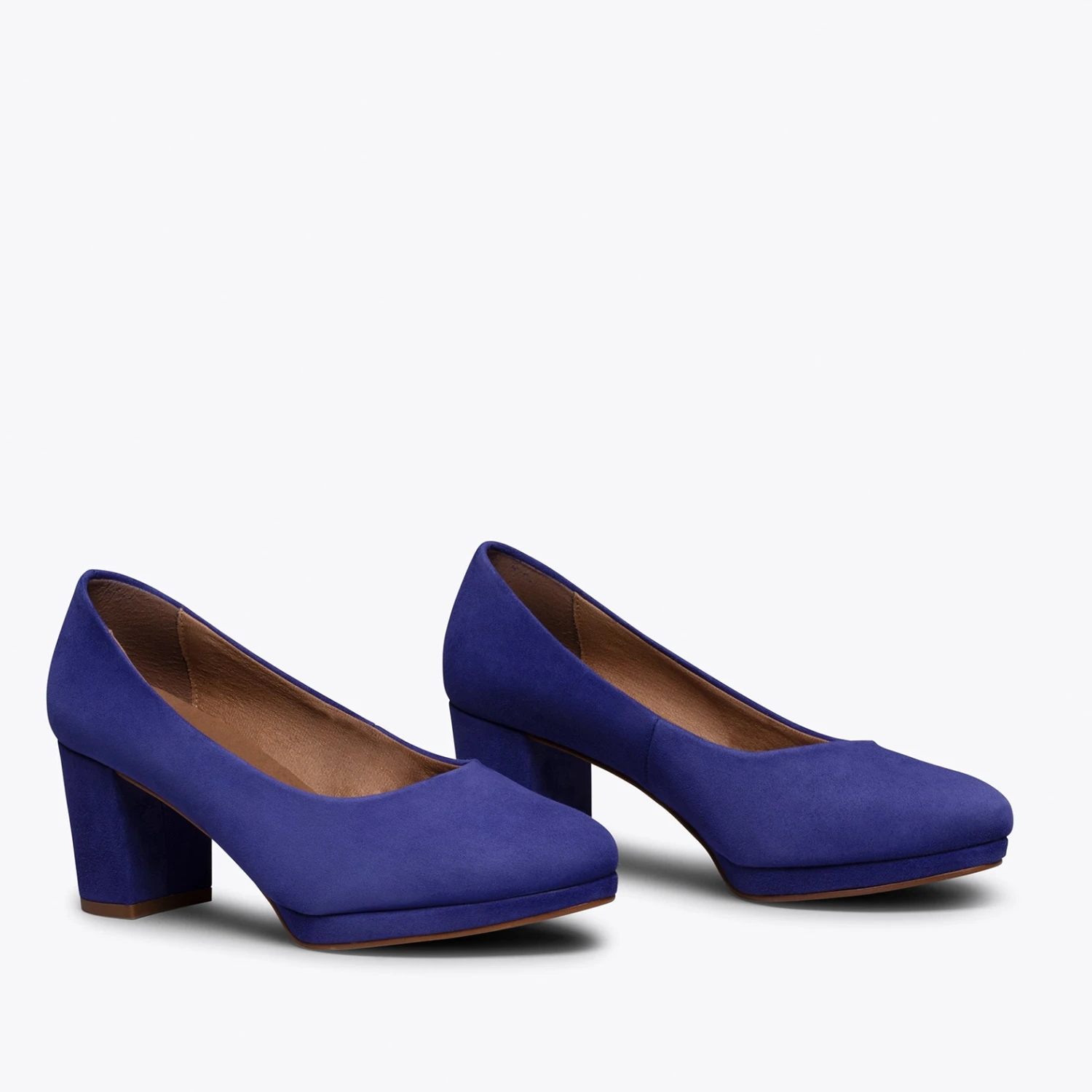 URBAN PLATEFORME - Chaussure à Plateforme BLEU ROI à Talon Moyen – Image 2