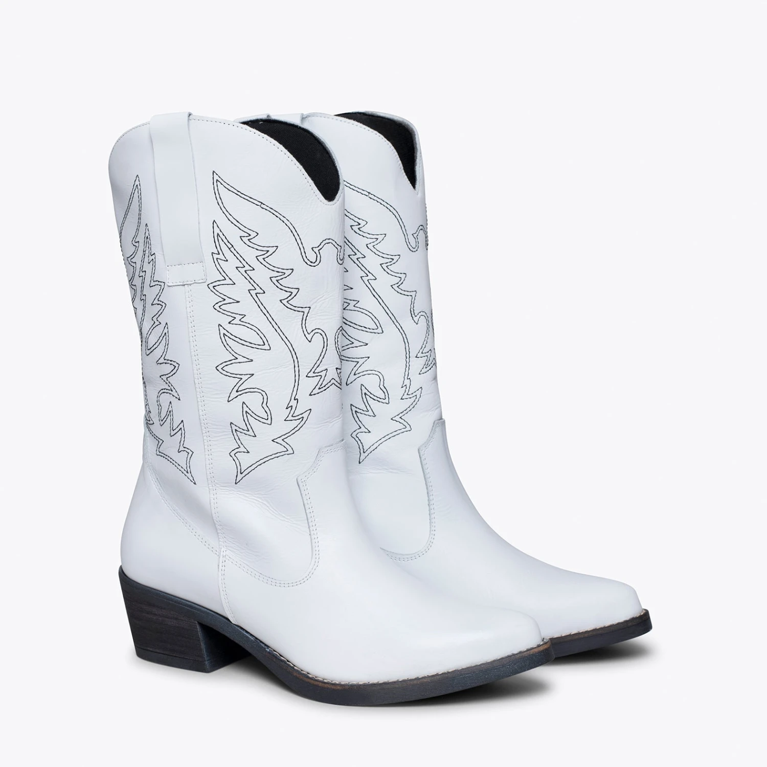 DALLAS - Bottes Style Cow-boy BLANC – Image 2
