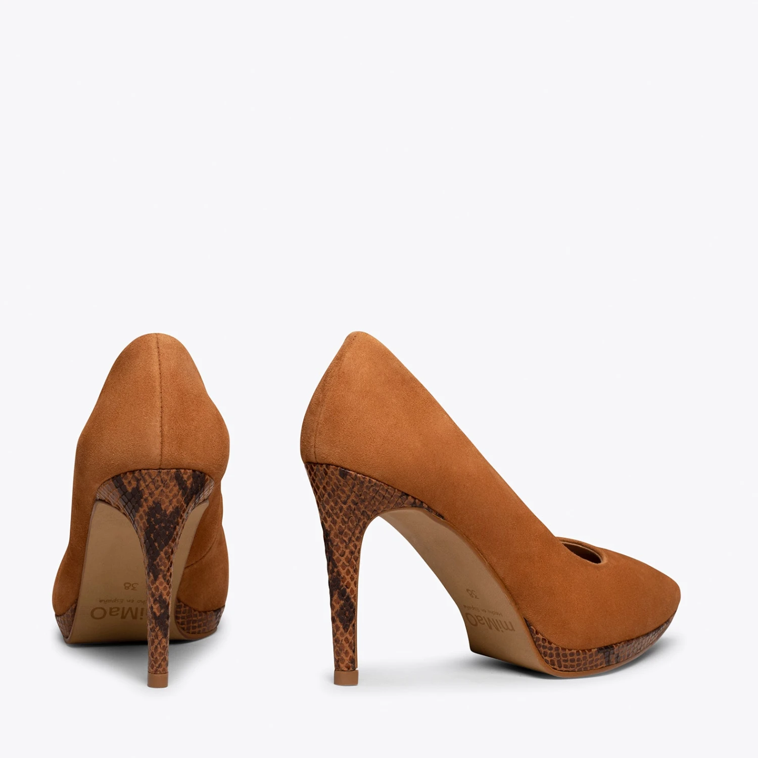 GLAM - Chaussure CAMEL Avec Talon Aiguille Animal Print – Image 4