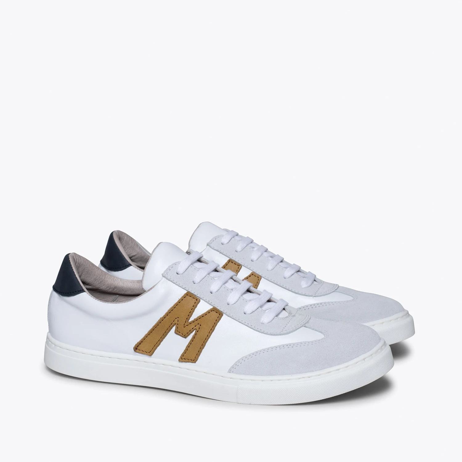 MONACO - Sneakers Pour Homme BLANC/CAMEL â Image 2