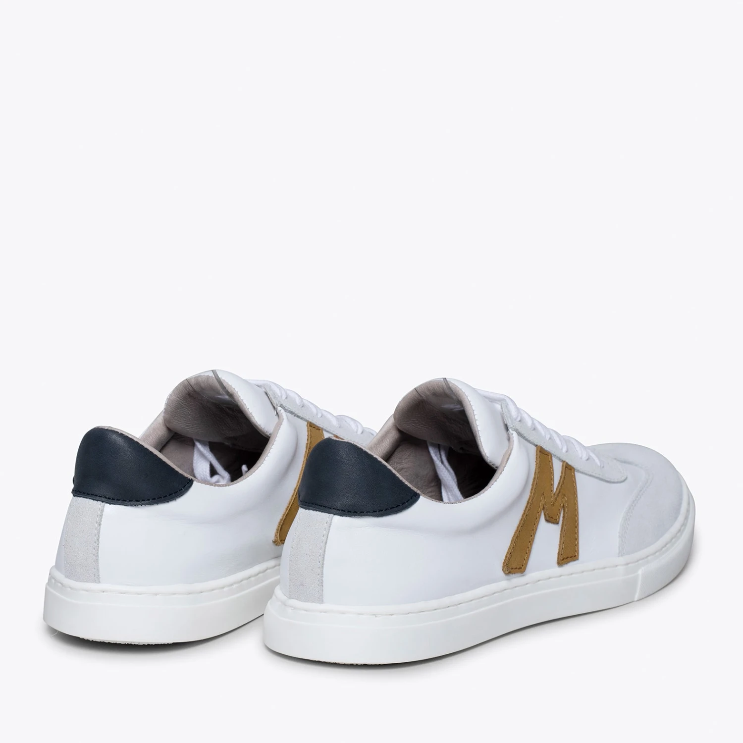 MONACO - Sneakers Pour Homme BLANC/CAMEL â Image 4