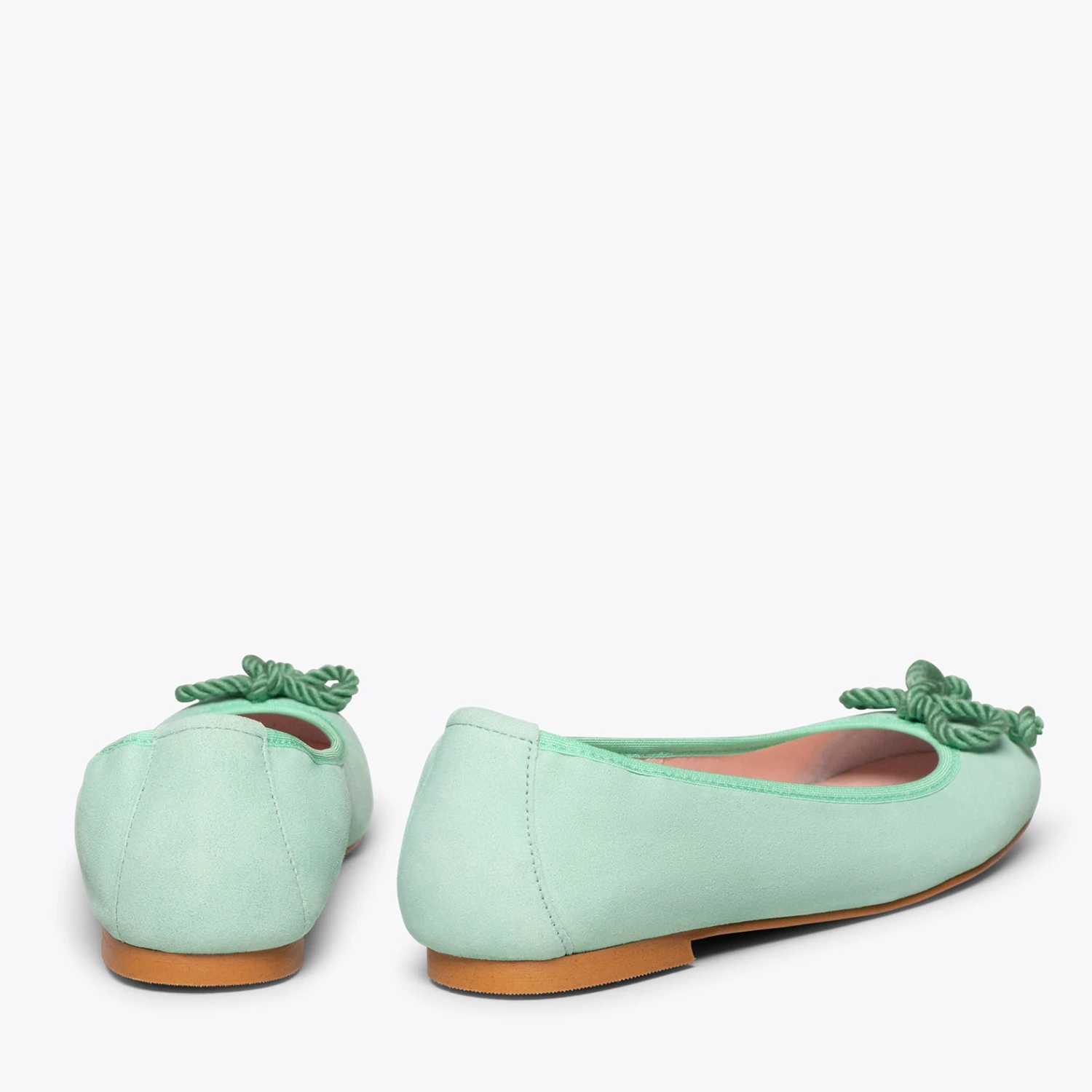 BALLET - Ballerine TURQUOISE Pour Femme Avec Nœud – Image 4