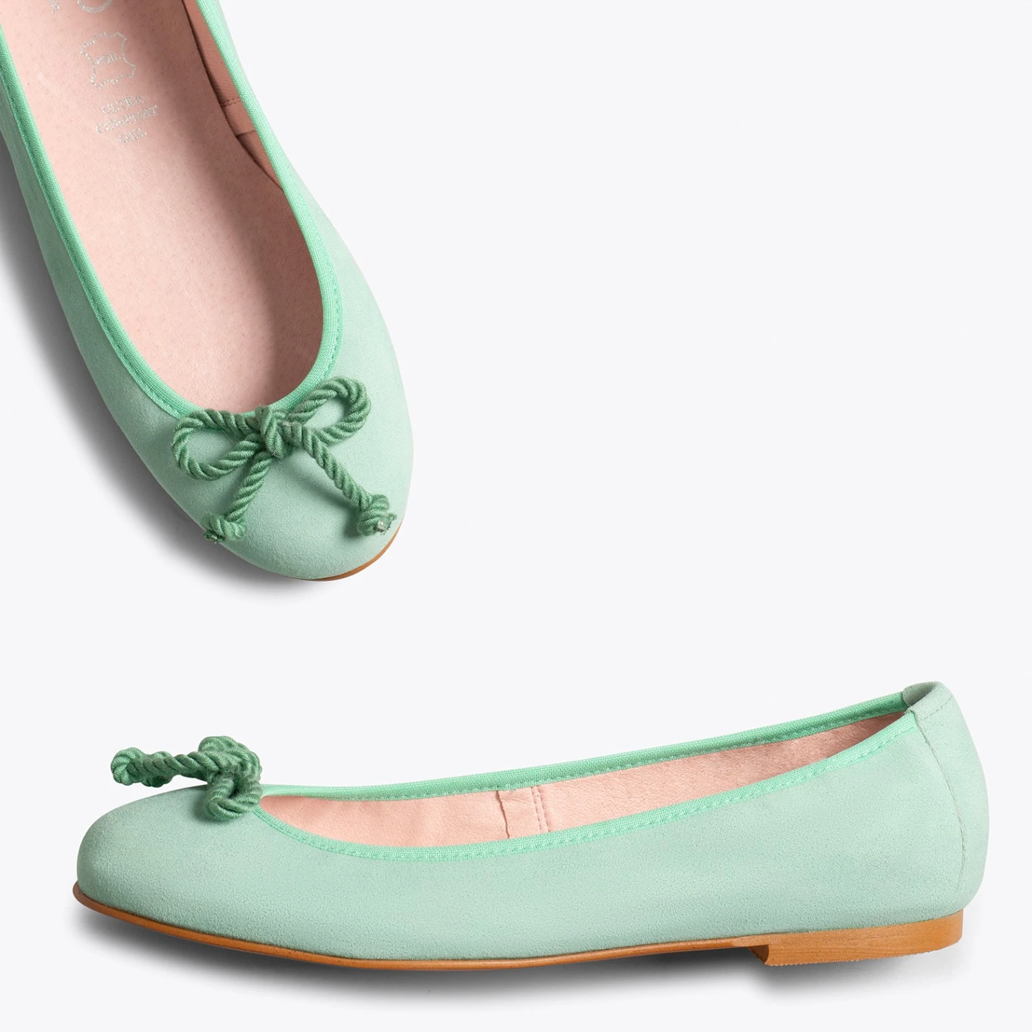 BALLET - Ballerine TURQUOISE Pour Femme Avec Nœud – Image 3
