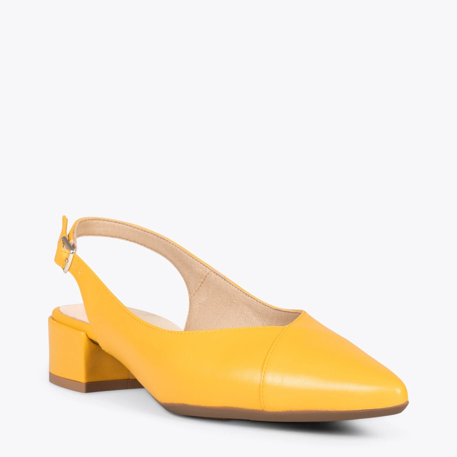 HEAVEN – Slingback à Bout Fin JAUNE – Image 4