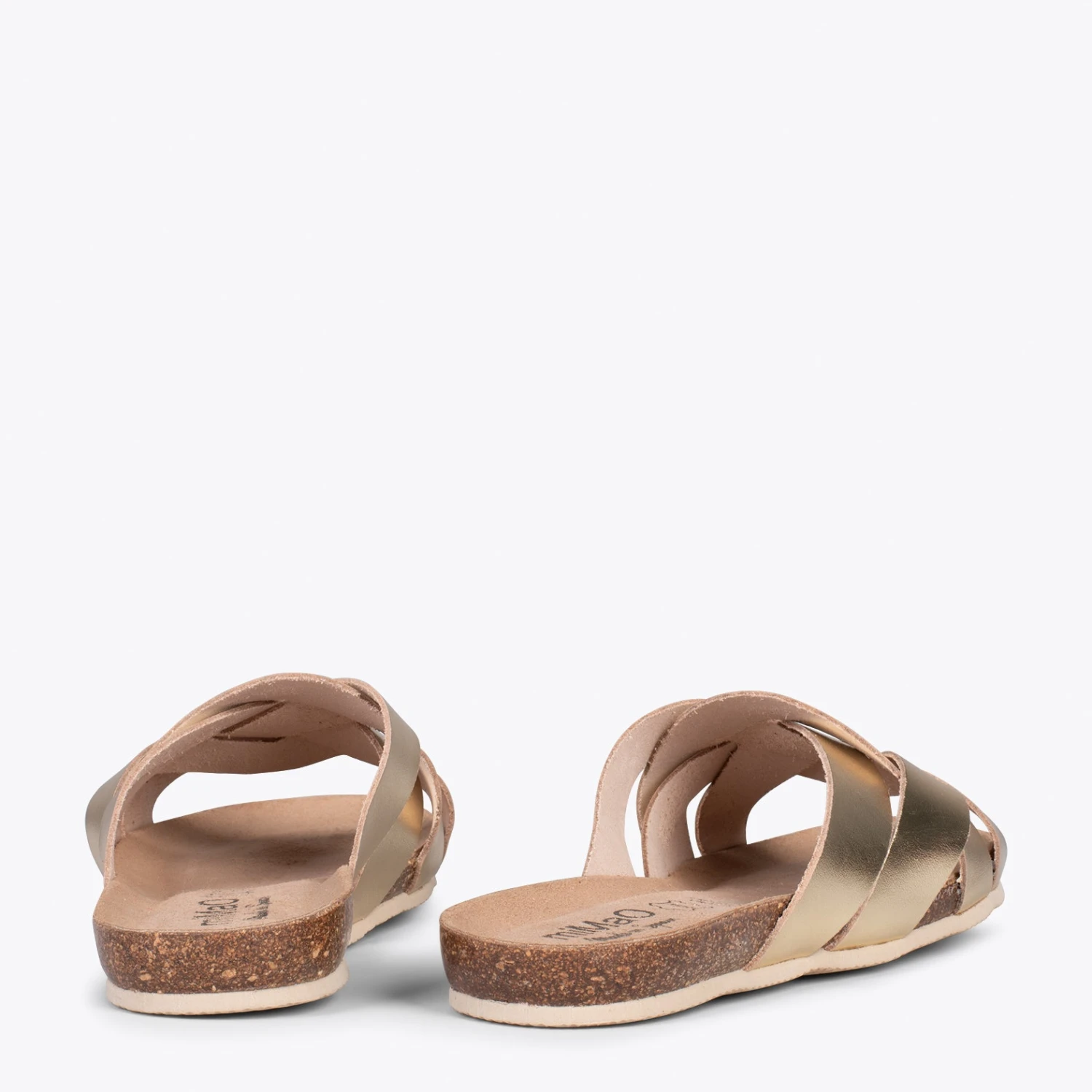 DALIA – Sandales Plates En Couleur DORÉ – Image 3