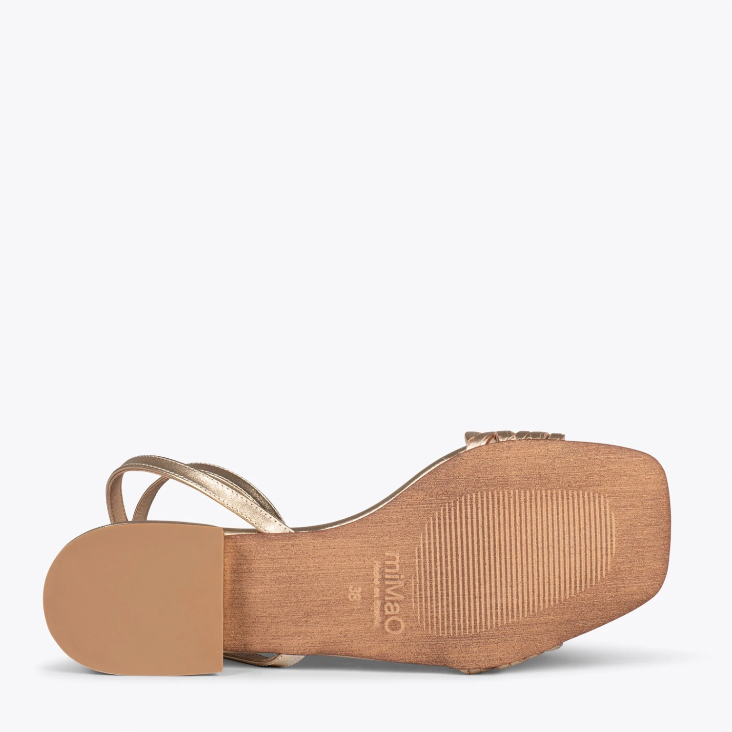 SOFÍA - Sandales Plates DORÉ – Image 5