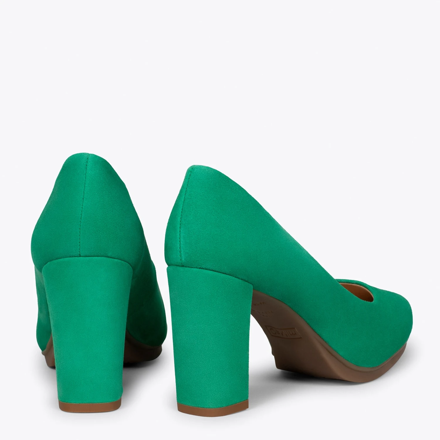 URBAN – Chaussures à Talon Haut En Daim VERT – Image 3