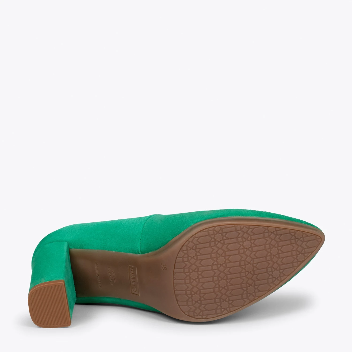 URBAN – Chaussures à Talon Haut En Daim VERT – Image 5