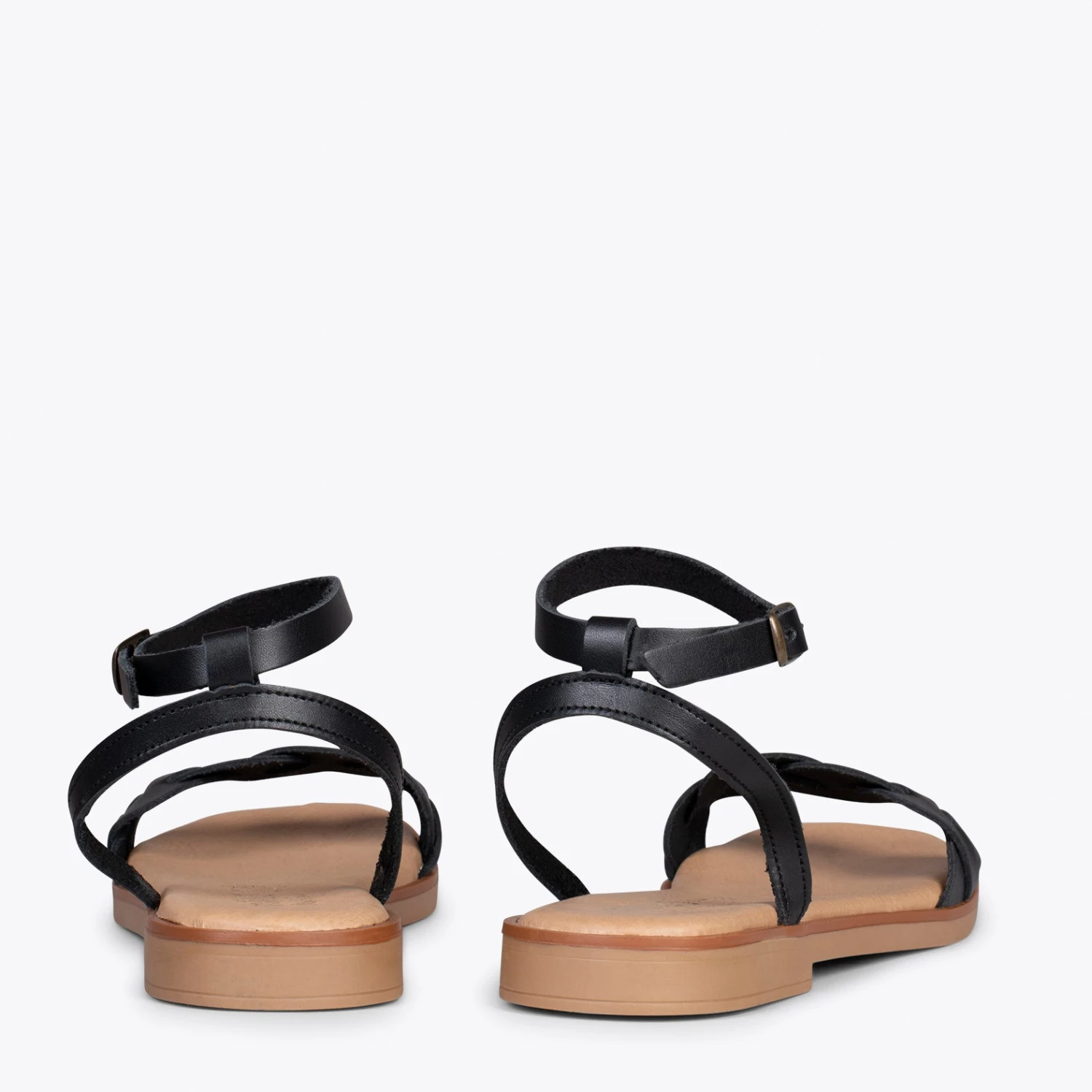 ARECA - Sandales Plates Pour Femme NOIR – Image 3