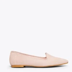 SLIPPER - Slippers En Daim Pour Femme NUDE
