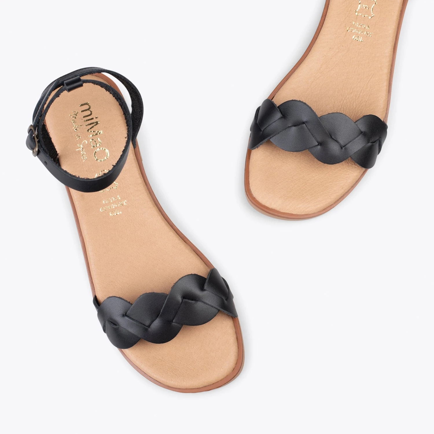 ARECA - Sandales Plates Pour Femme NOIR – Image 2