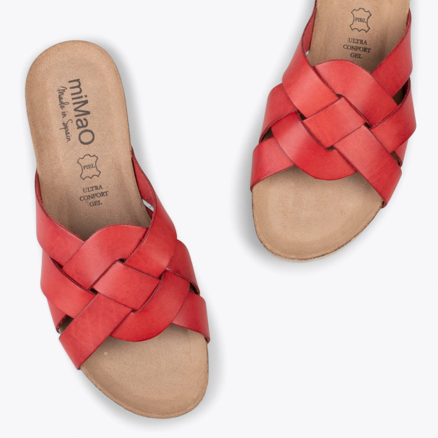 DALIA – Sandales Plates En Couleur ROUGE – Image 2