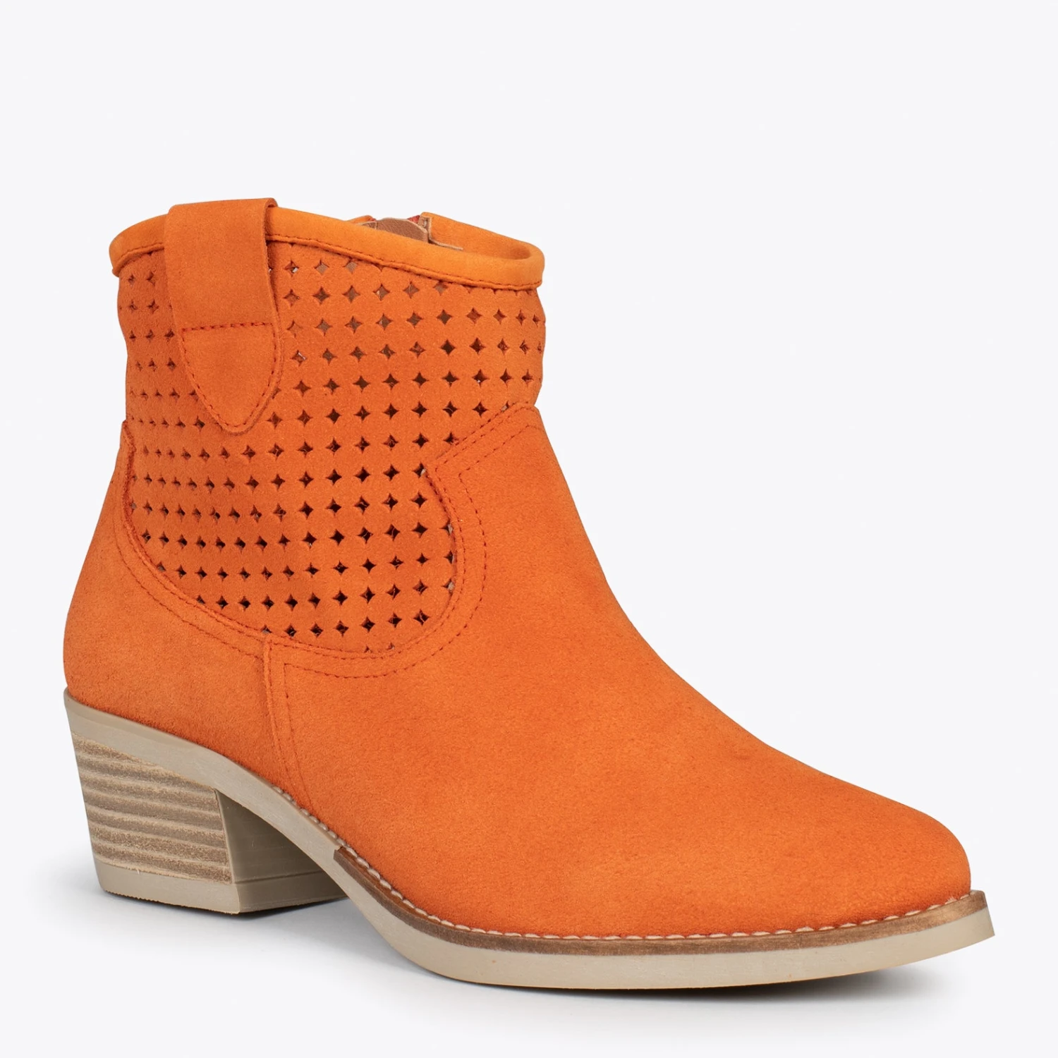 HOUSTON –Bottines Western ORANGE – Image 4