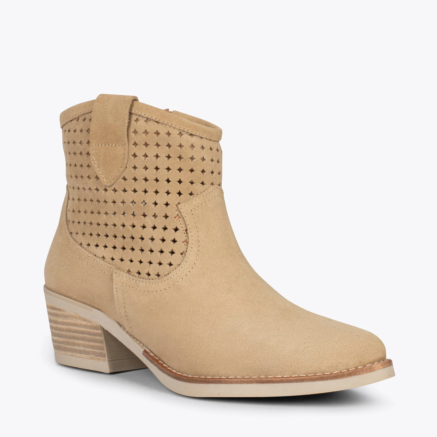 HOUSTON –Bottines Western BEIGE – Image 4