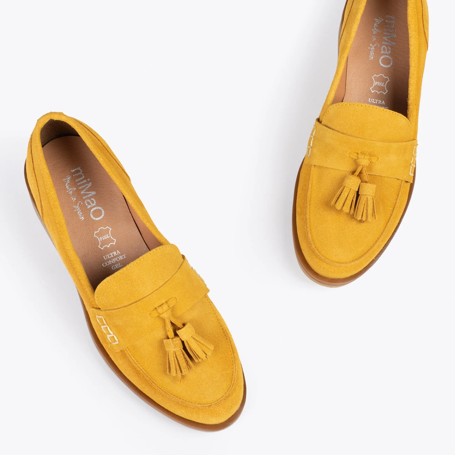 CASTELLANO – Mocassins à Glands MOUTARDE – Image 2