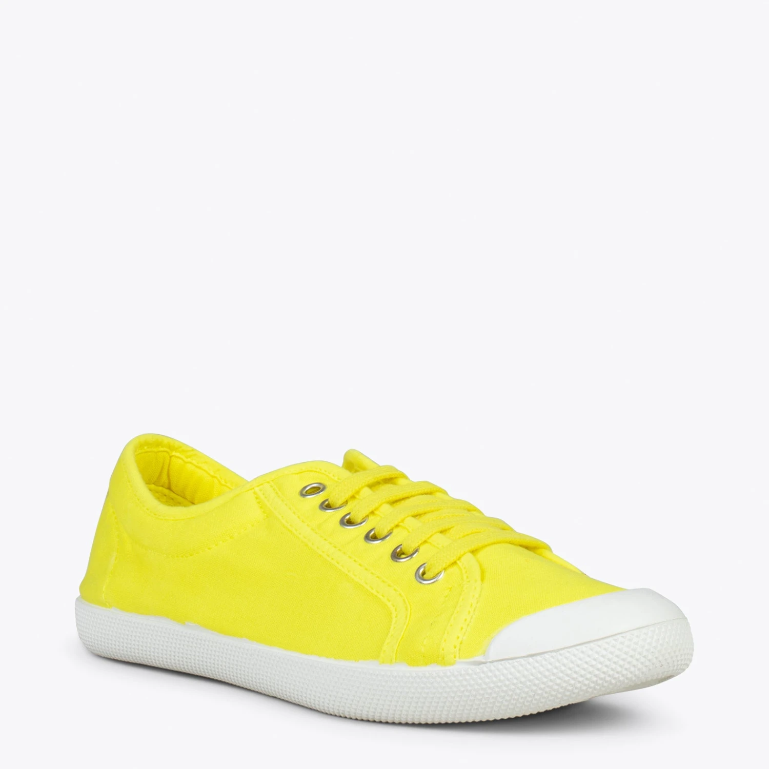 BAOBAB – Tennis à Lacets En Toile De Coton De IO&GO JAUNE – Image 4