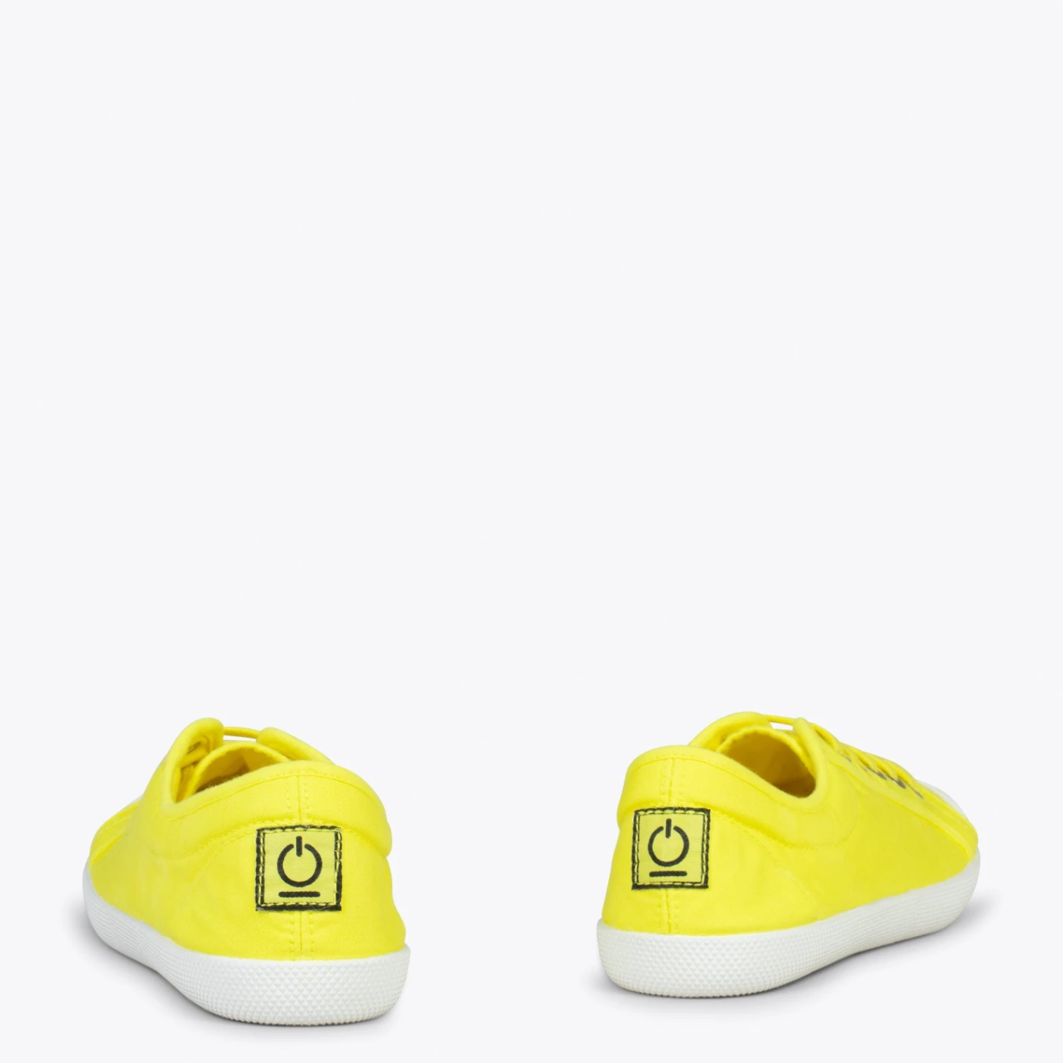 BAOBAB – Tennis à Lacets En Toile De Coton De IO&GO JAUNE – Image 3