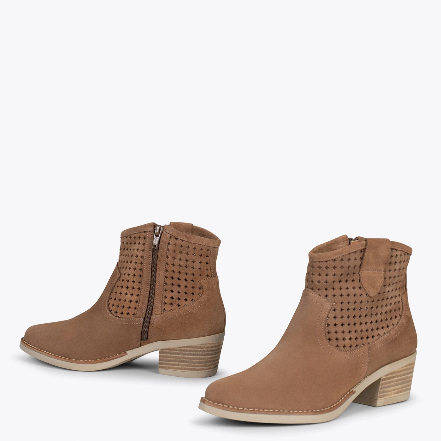 HOUSTON –Bottines Western TAUPE – Image 2