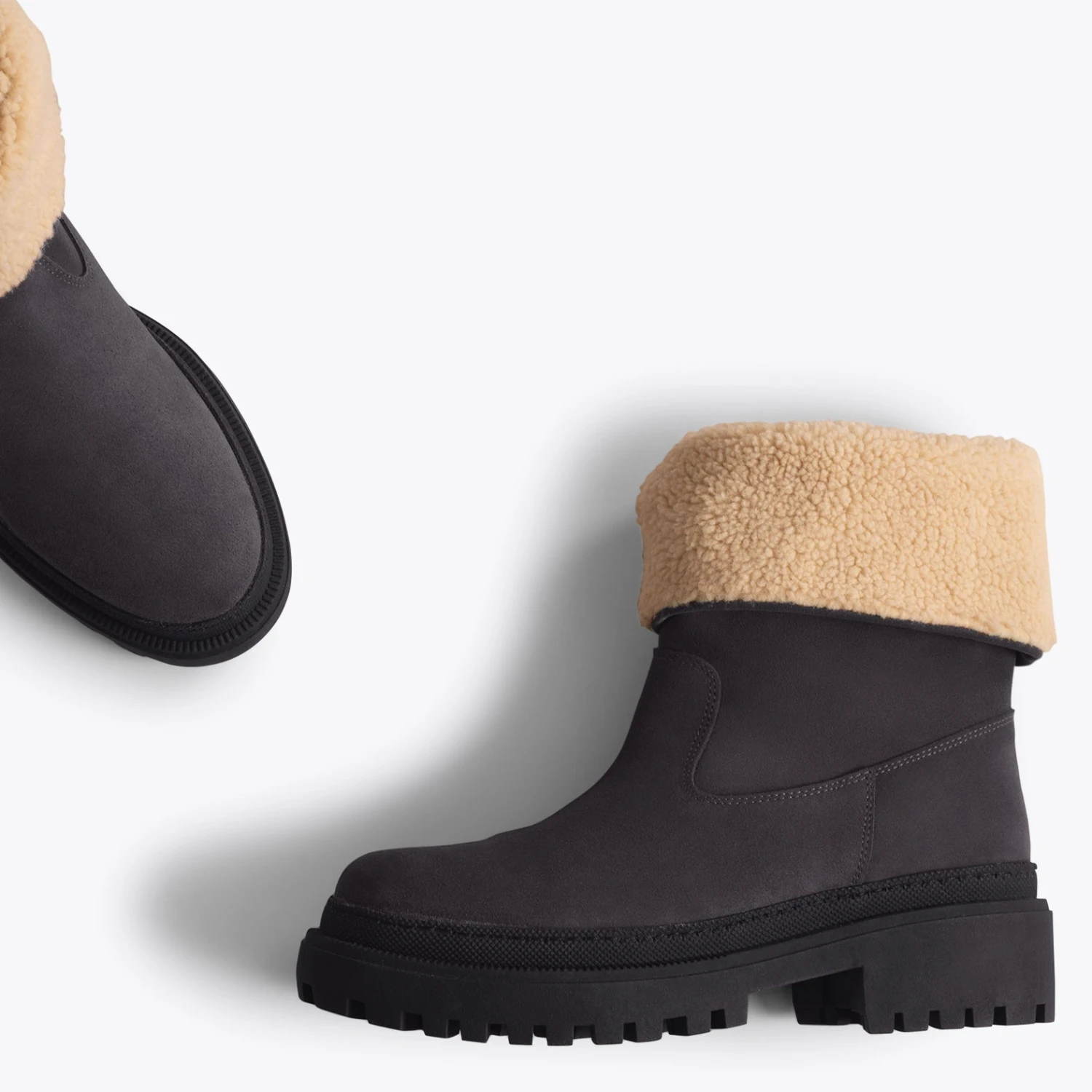 POLAR - Bottes GRIS En Cuir Hydrofuge – Image 2