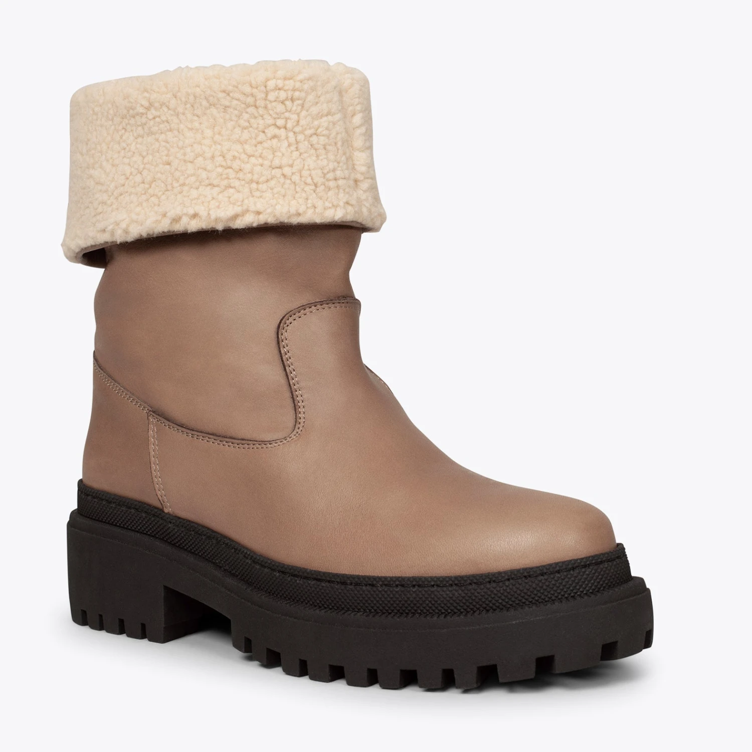 POLAR - Bottes TAUPE En Cuir Nappa – Image 4
