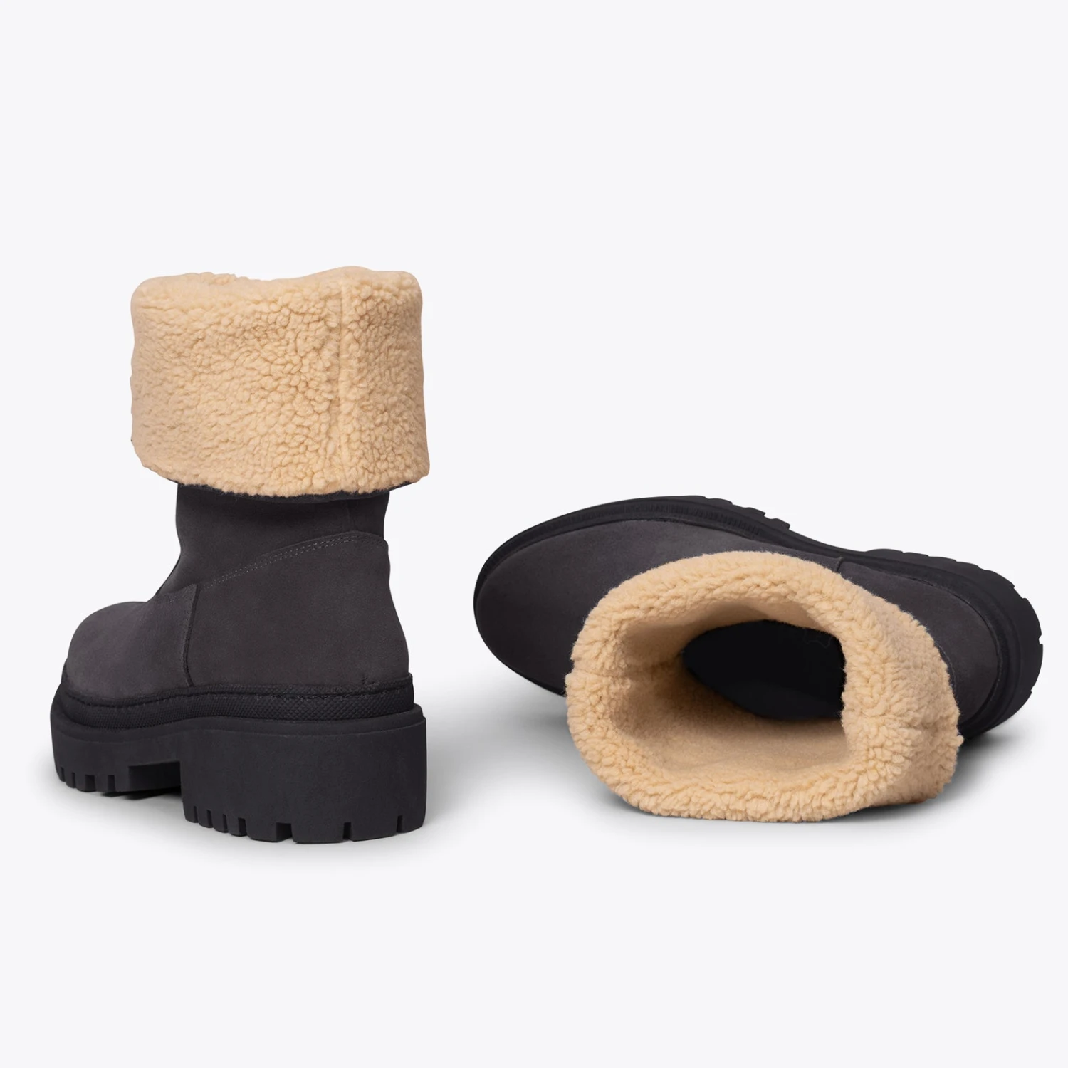 POLAR - Bottes GRIS En Cuir Hydrofuge – Image 3