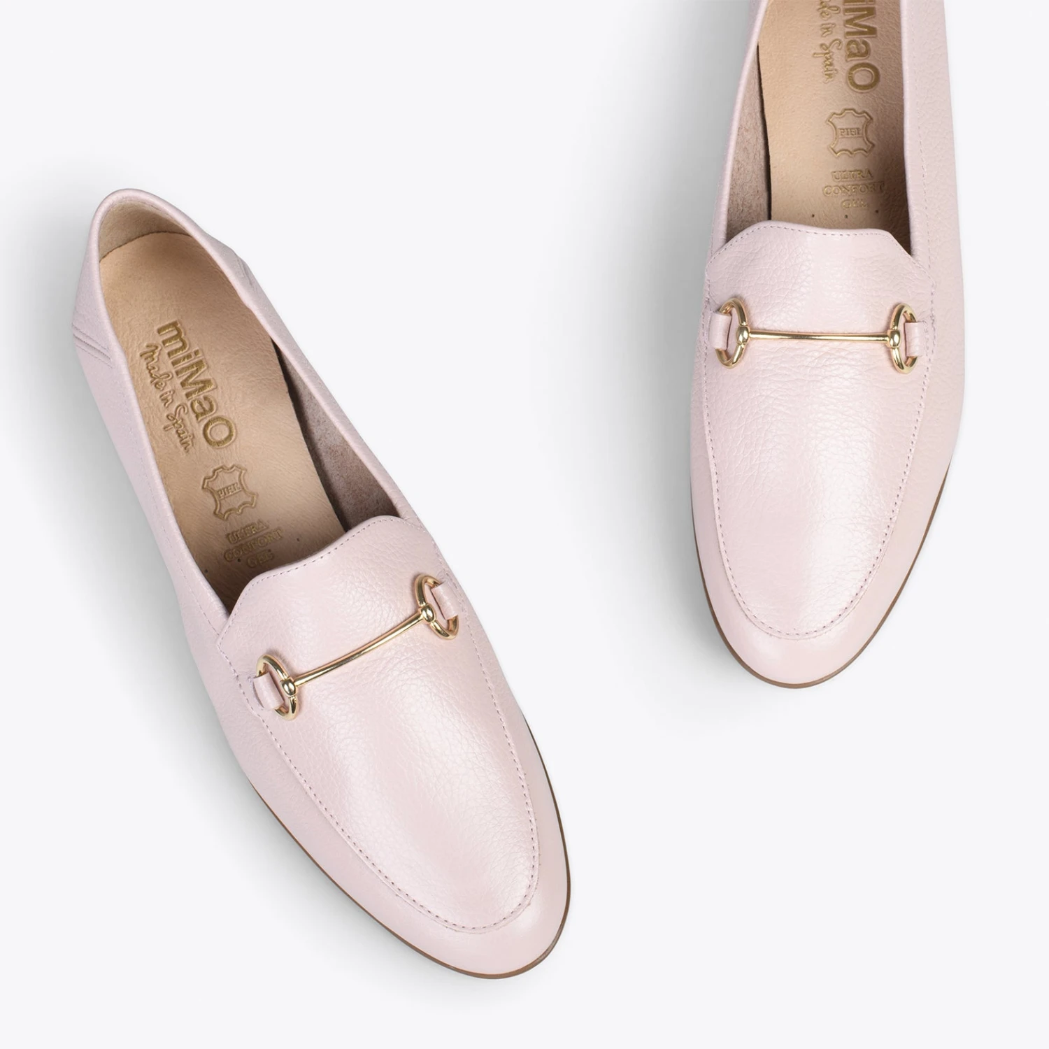 STYLE – Mocassins En Cuir Avec Détail Métallique ROSE – Image 2