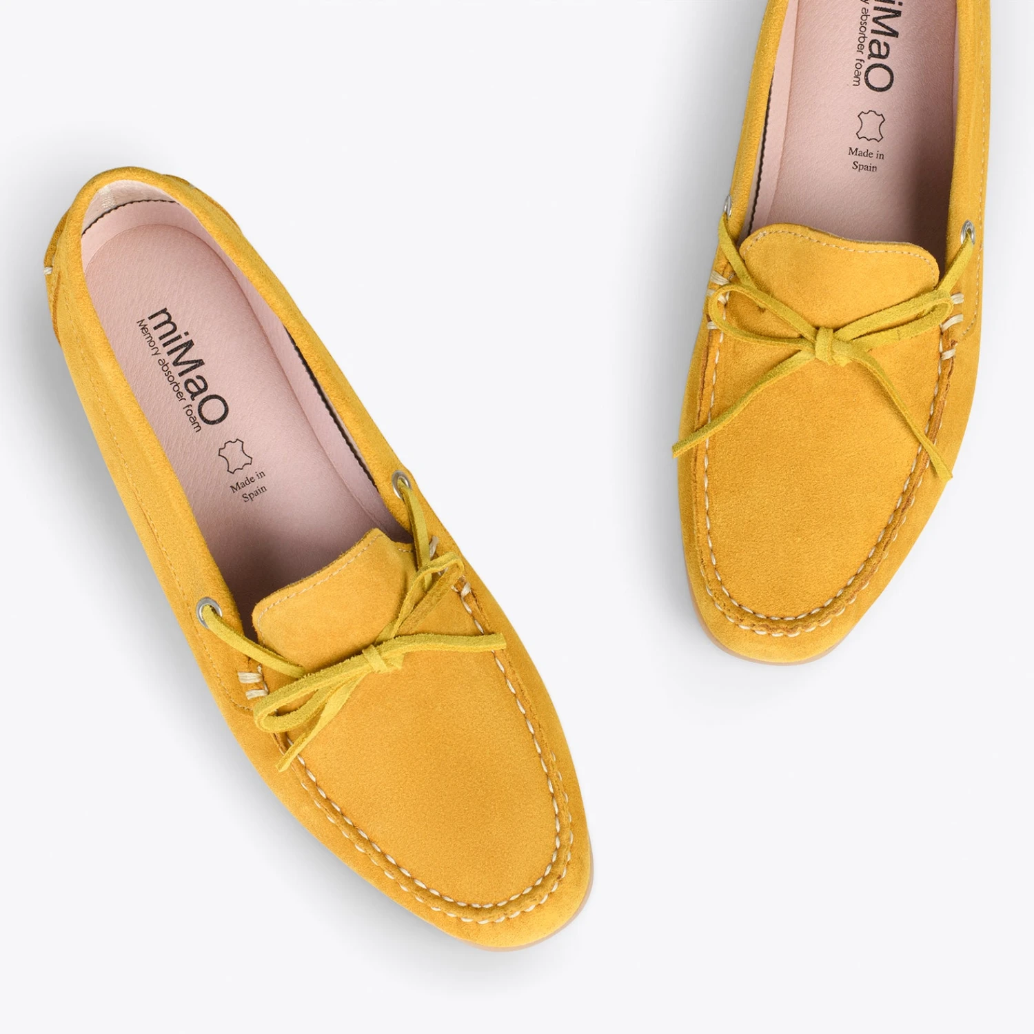 BOUCLE – Mocassins Pour Femme à Semelle Amovible JAUNE – Image 2