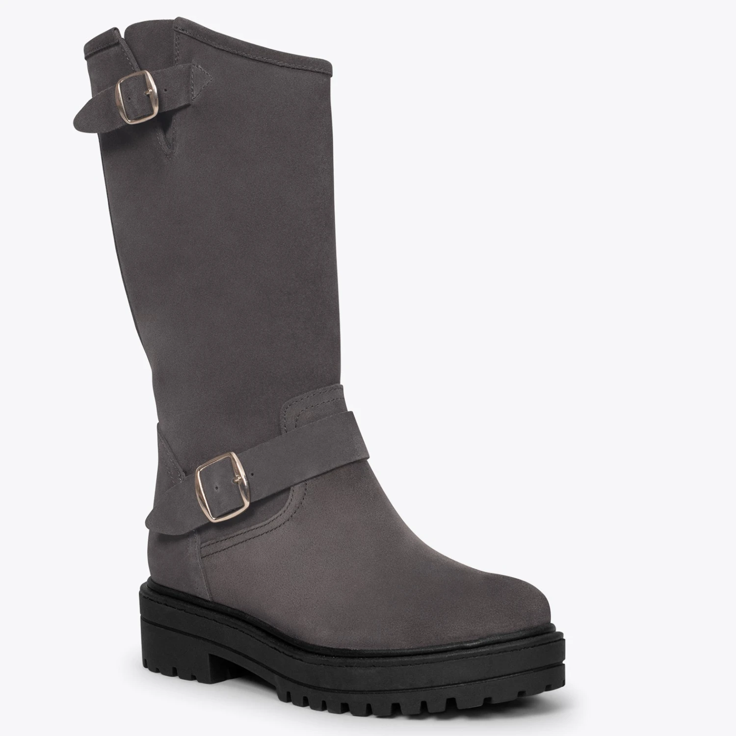 RAIN - Bottes Hautes GRIS Avec Plateforme – Image 4