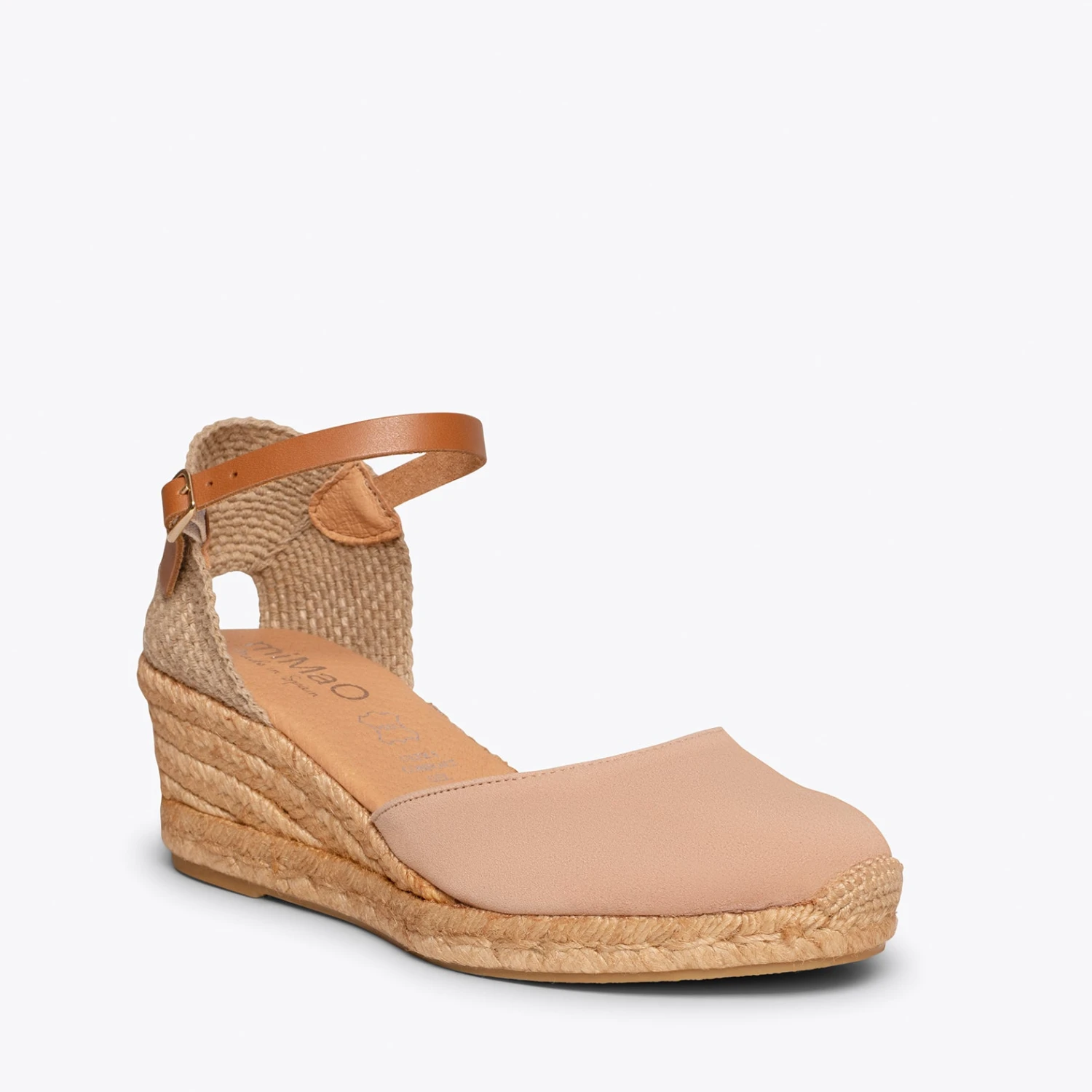 ALTEA - Espadrilles Compensées Talon Moyen NUDE – Image 5