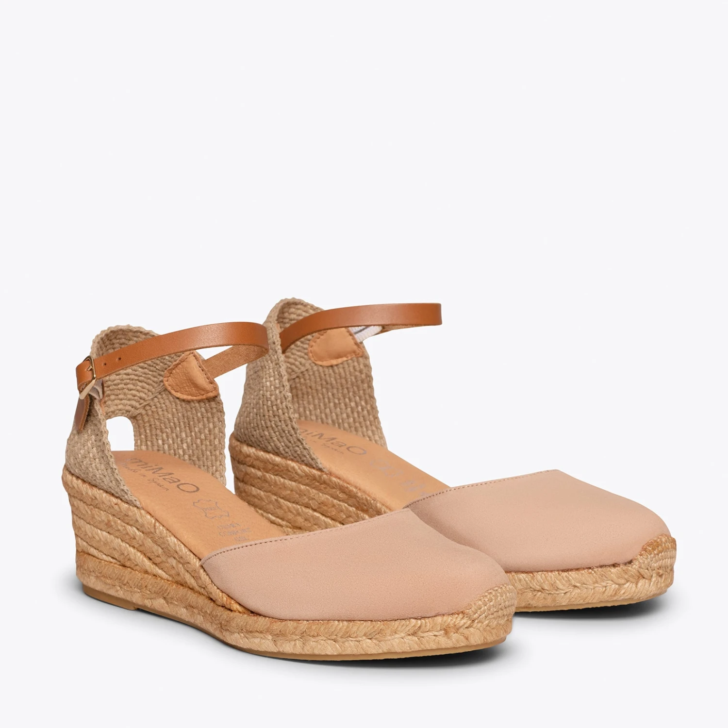 ALTEA - Espadrilles Compensées Talon Moyen NUDE – Image 2