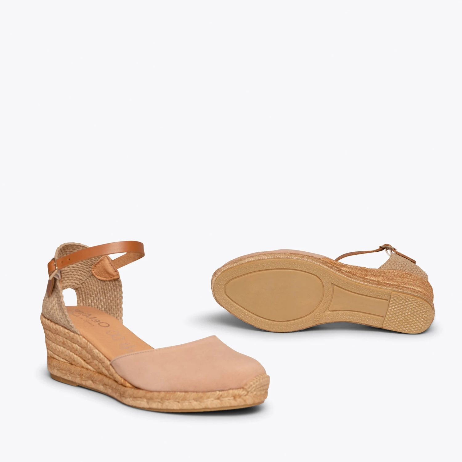 ALTEA - Espadrilles Compensées Talon Moyen NUDE – Image 6