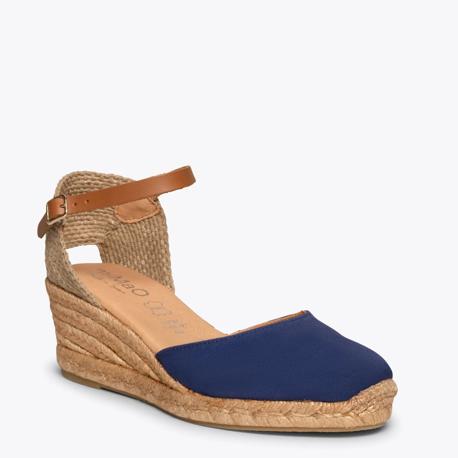 ALTEA - Espadrilles à Talon Moyen BLEU MARINE – Image 4