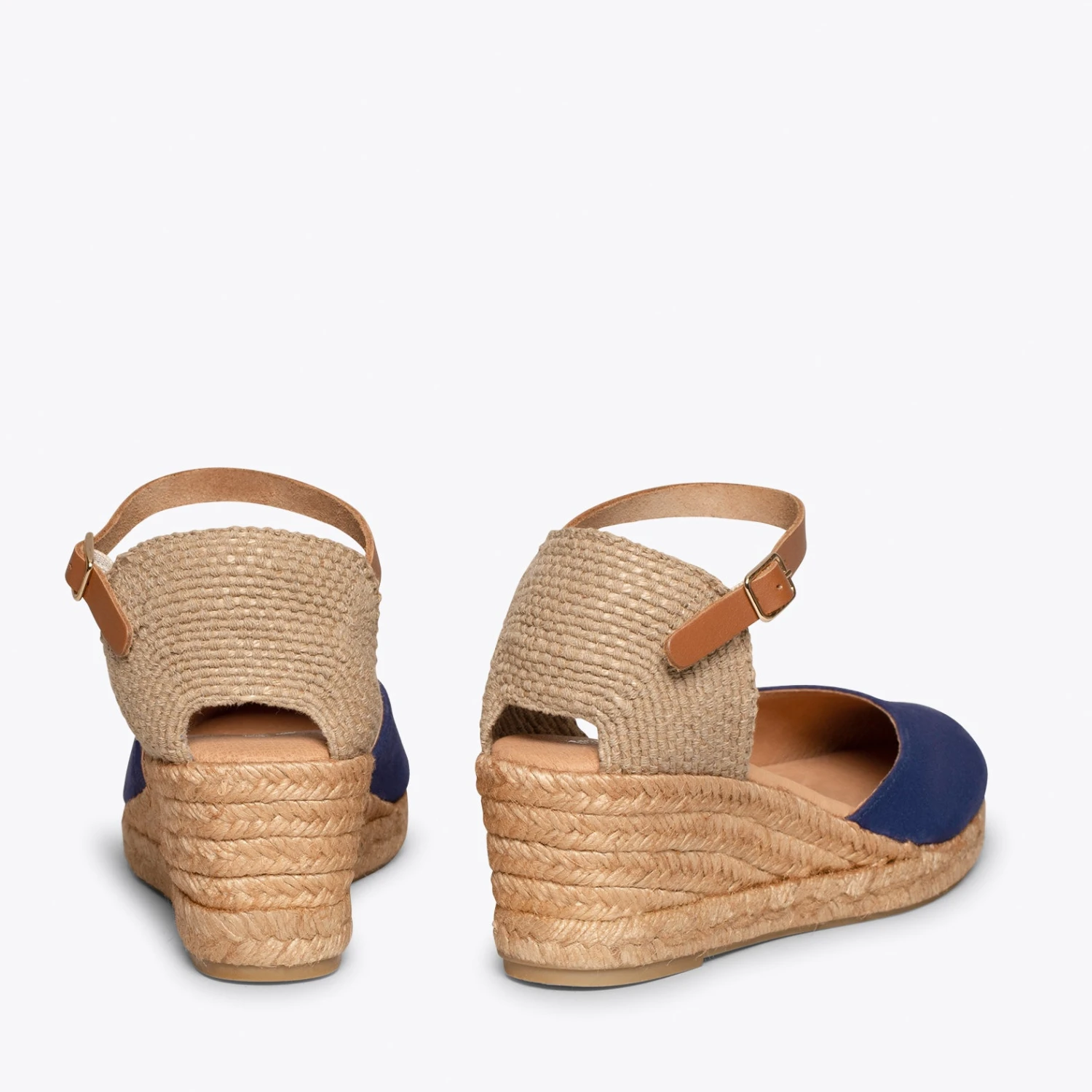 ALTEA - Espadrilles à Talon Moyen BLEU MARINE – Image 3