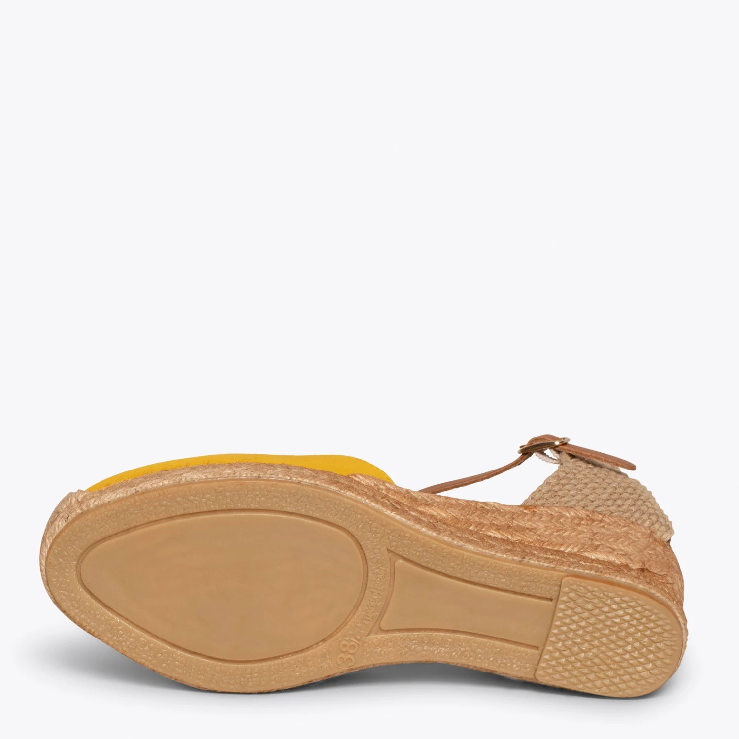 ALTEA - Espadrilles à Talon Moyen MOUTARDE – Image 5