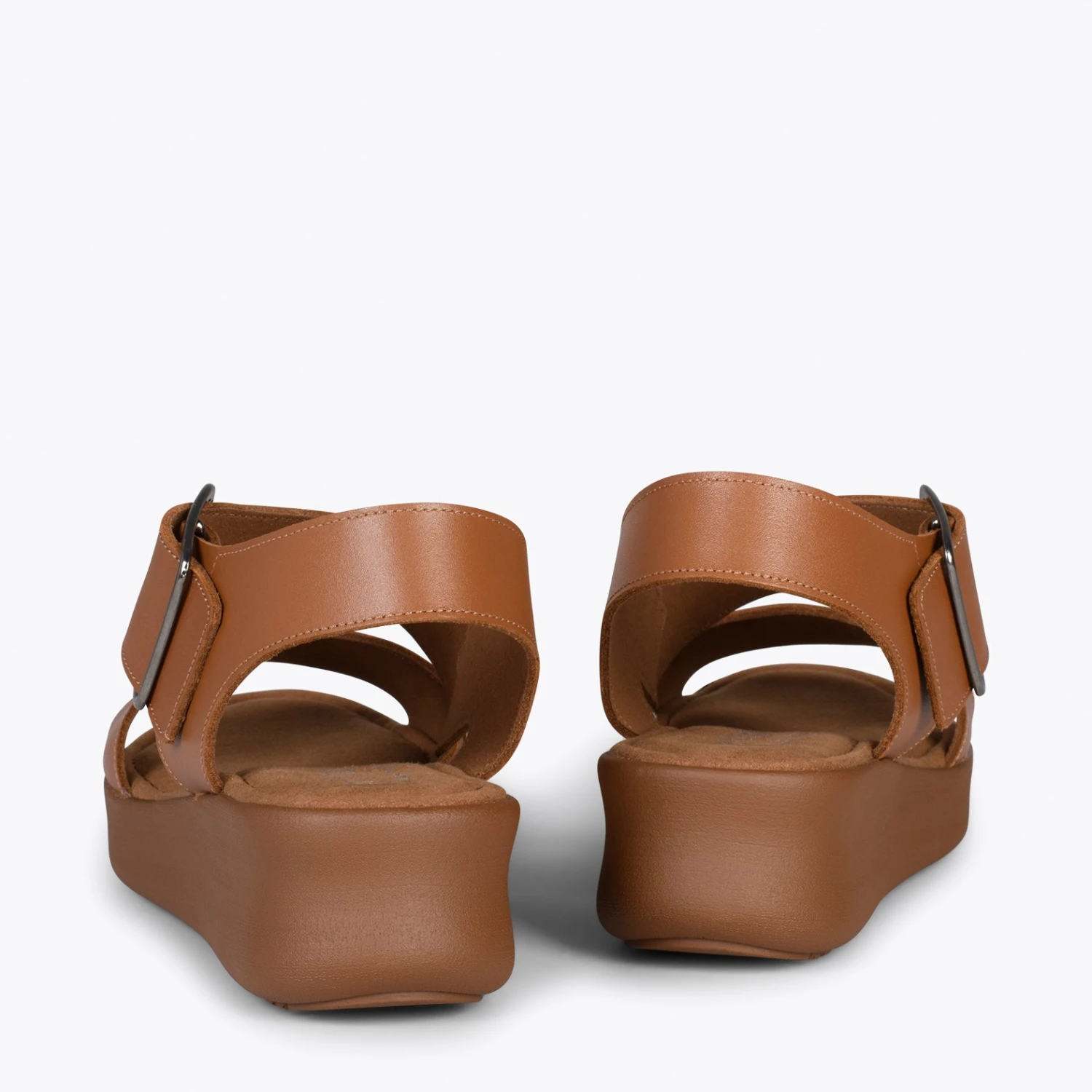 TRENDY - Sandales à Plateforme Pour Femmes De Couleur MARRON – Image 3