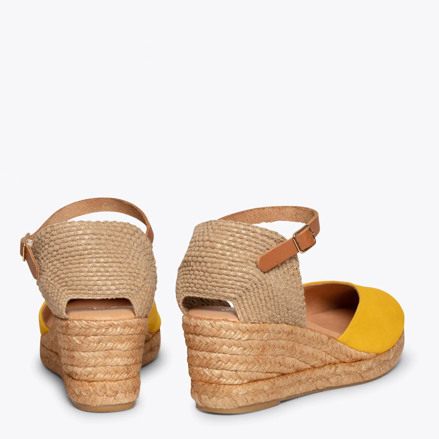 ALTEA - Espadrilles à Talon Moyen MOUTARDE – Image 3