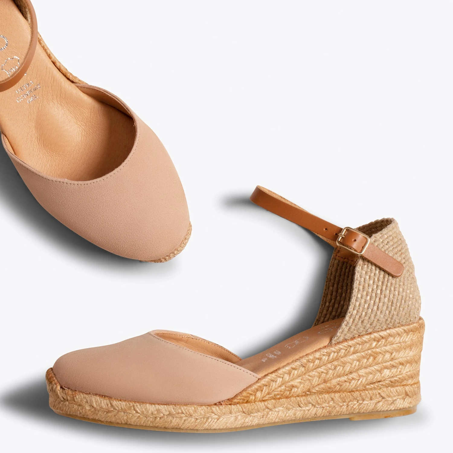 ALTEA - Espadrilles Compensées Talon Moyen NUDE – Image 3