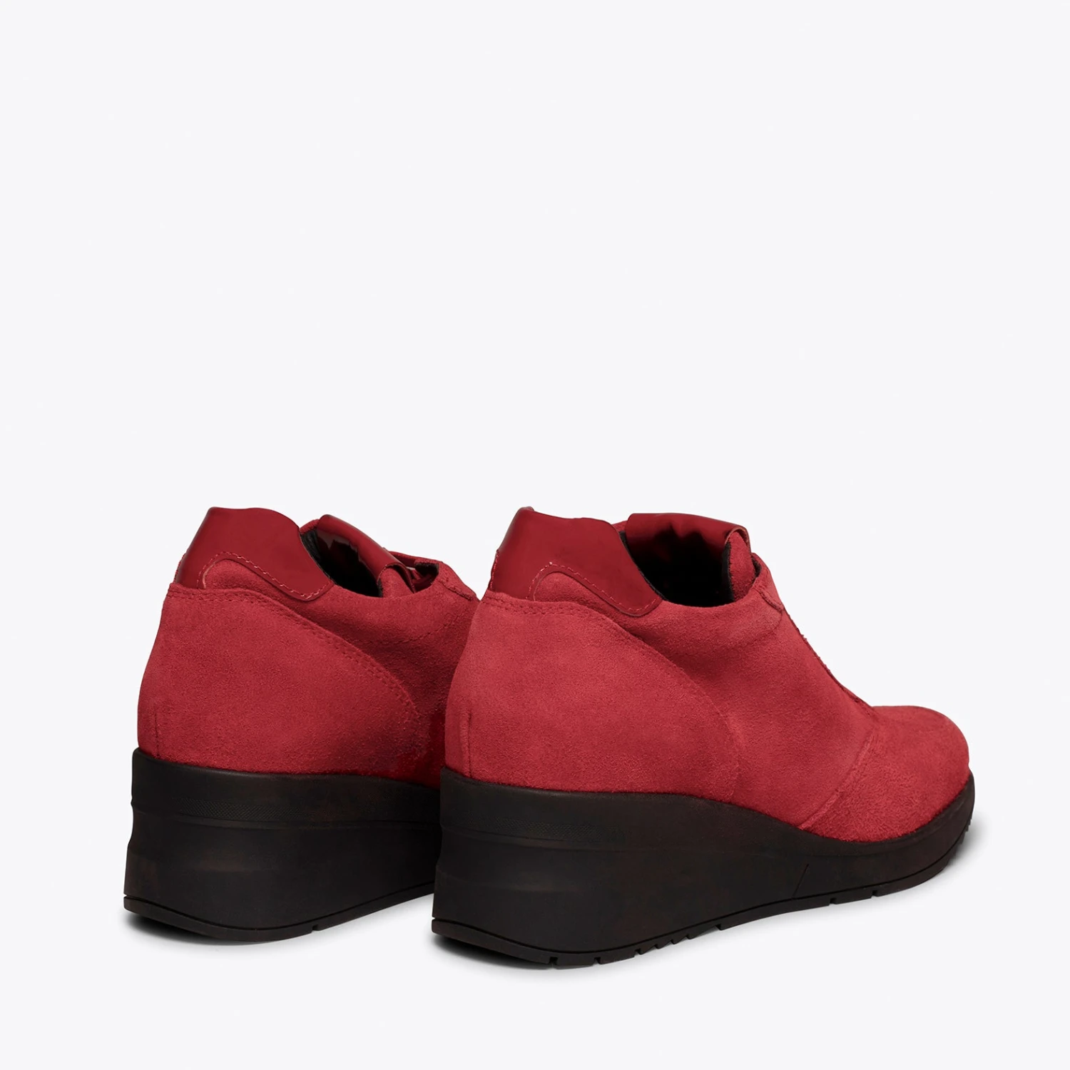 POP - Blucher CompensĂ© En Cuir ROUGE â Image 4