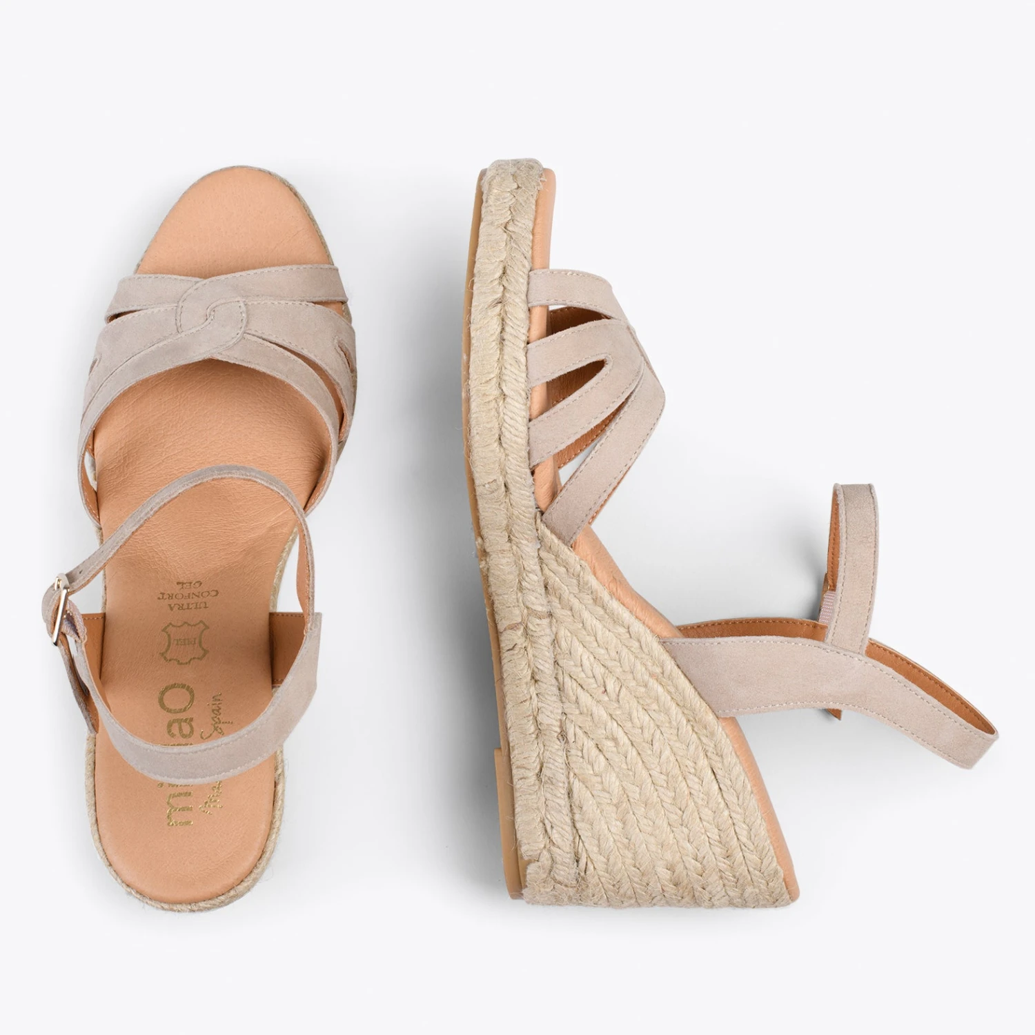 HOYAMBRE - Sandales à Talon Compensé En Jute SABLE – Image 2