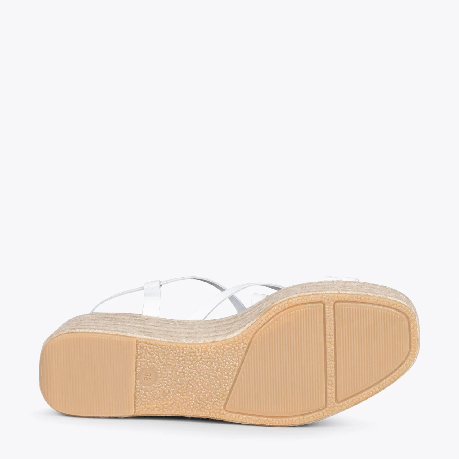 ALAJAR - Sandales CompensĂ©es En Jute BLANC â Image 5