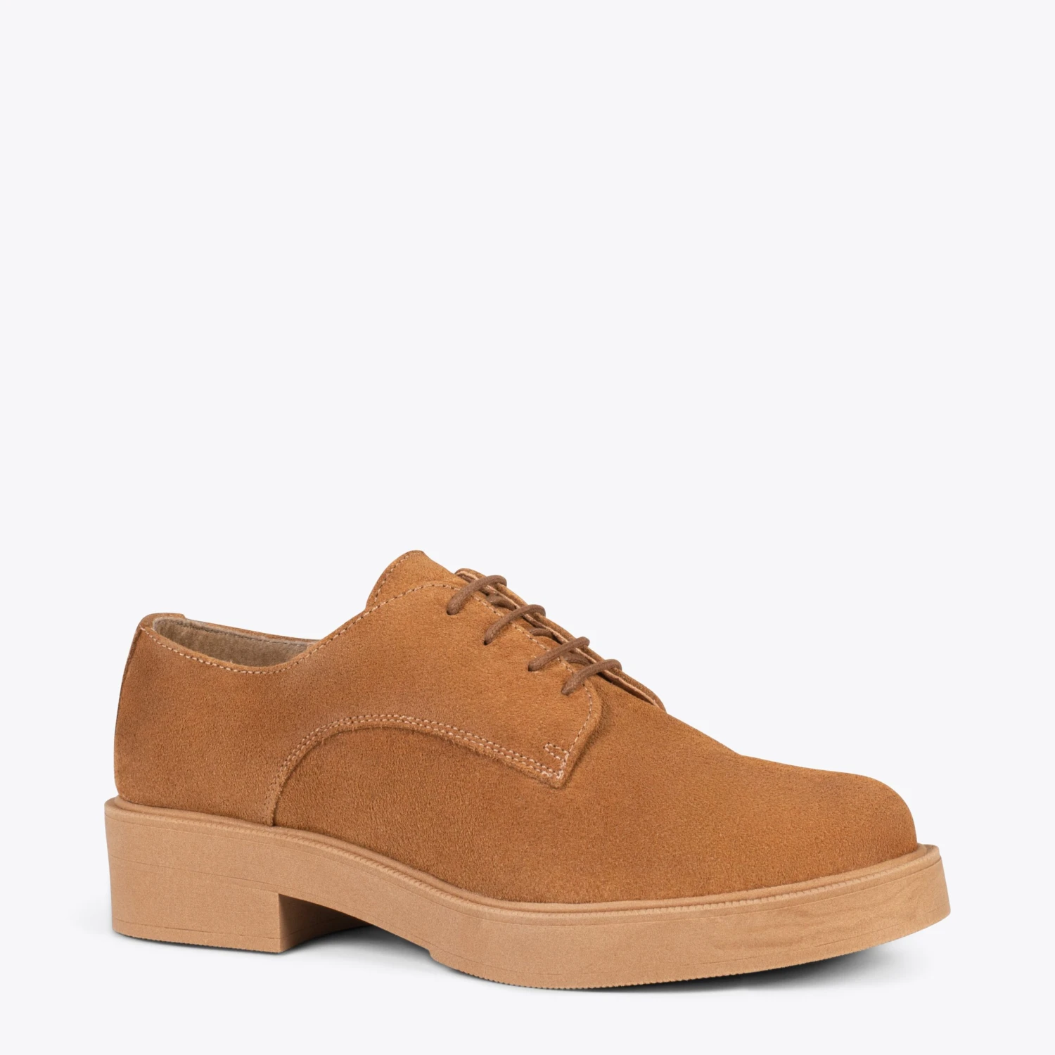 BLUCHER - Chaussures à Lacets Pour Femmes CAMEL – Image 4