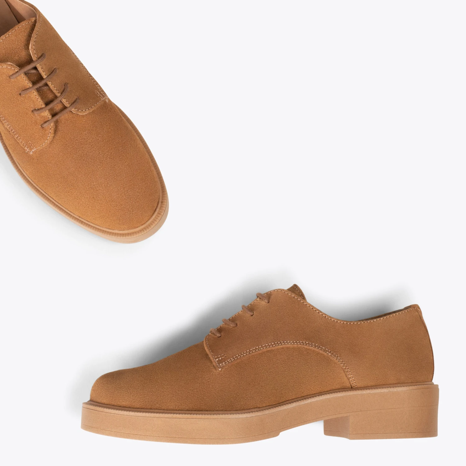 BLUCHER - Chaussures à Lacets Pour Femmes CAMEL – Image 2