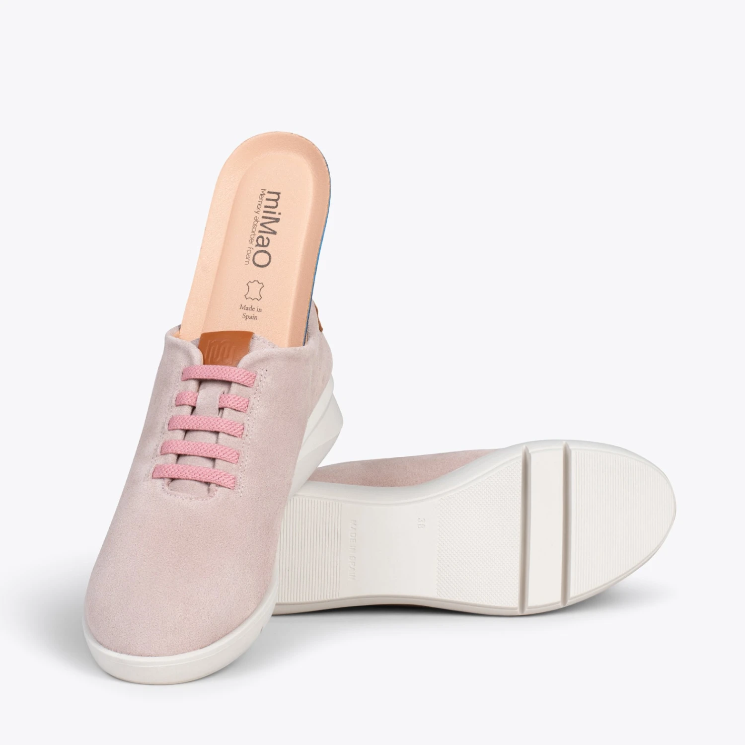 FLY – Chaussures Décontractées à Talon Compensé NUDE – Image 5