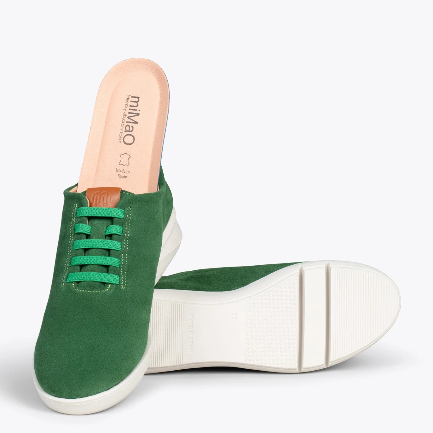 FLY – Chaussures Décontractées à Talon Compensé VERT – Image 5