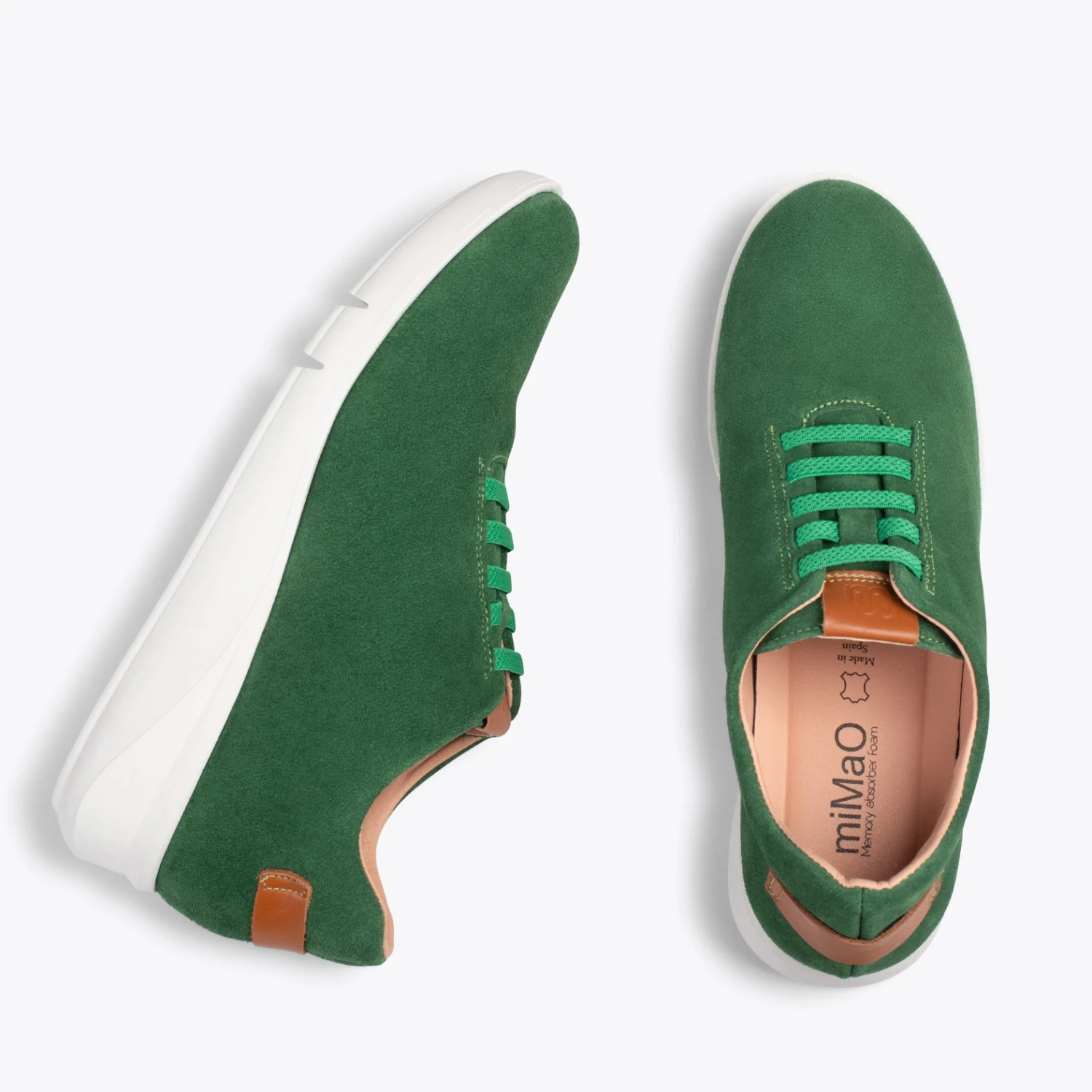 FLY – Chaussures Décontractées à Talon Compensé VERT – Image 2