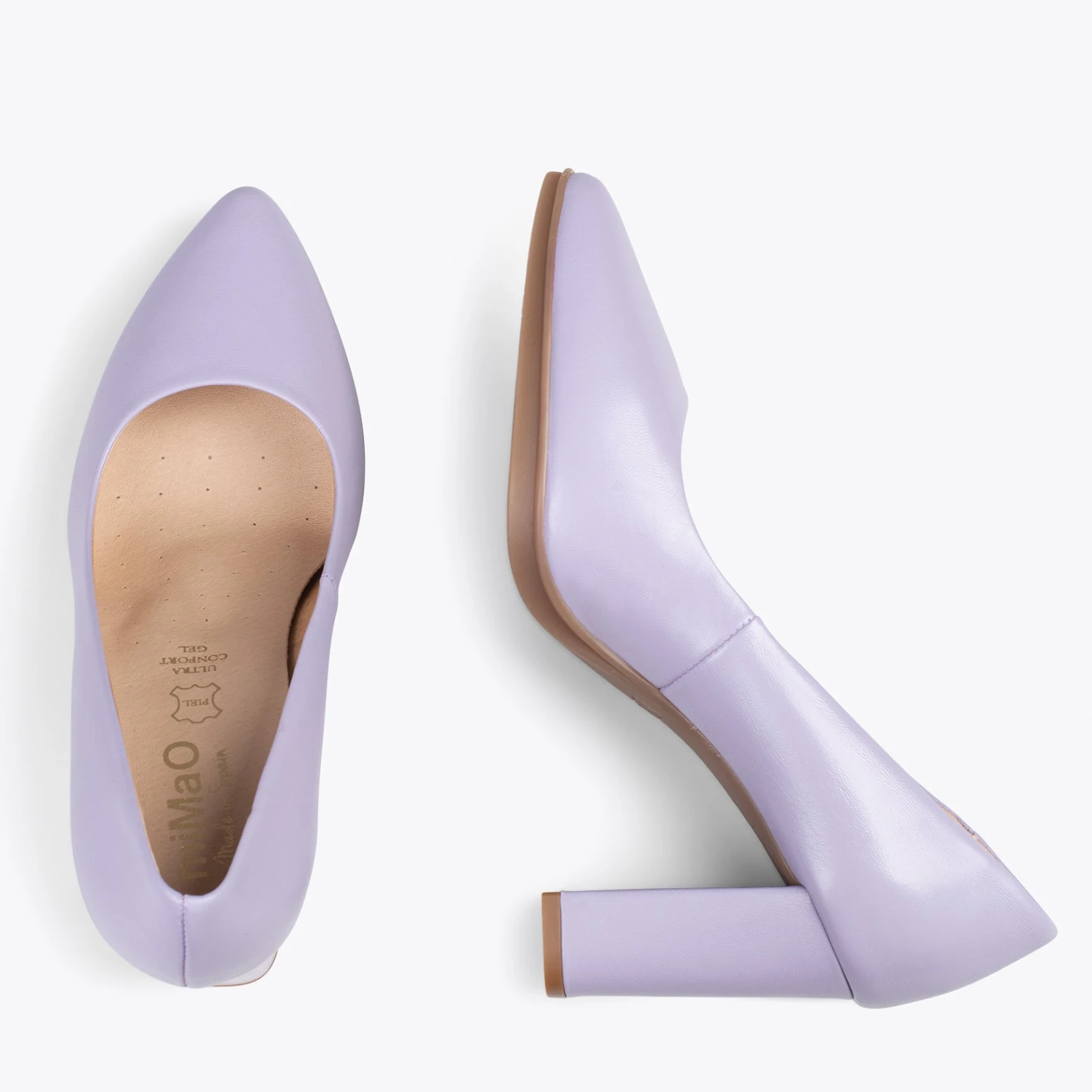 URBAN SOIRÉE - Chaussures à Talon Haut En Cuir Nappa LILA – Image 2