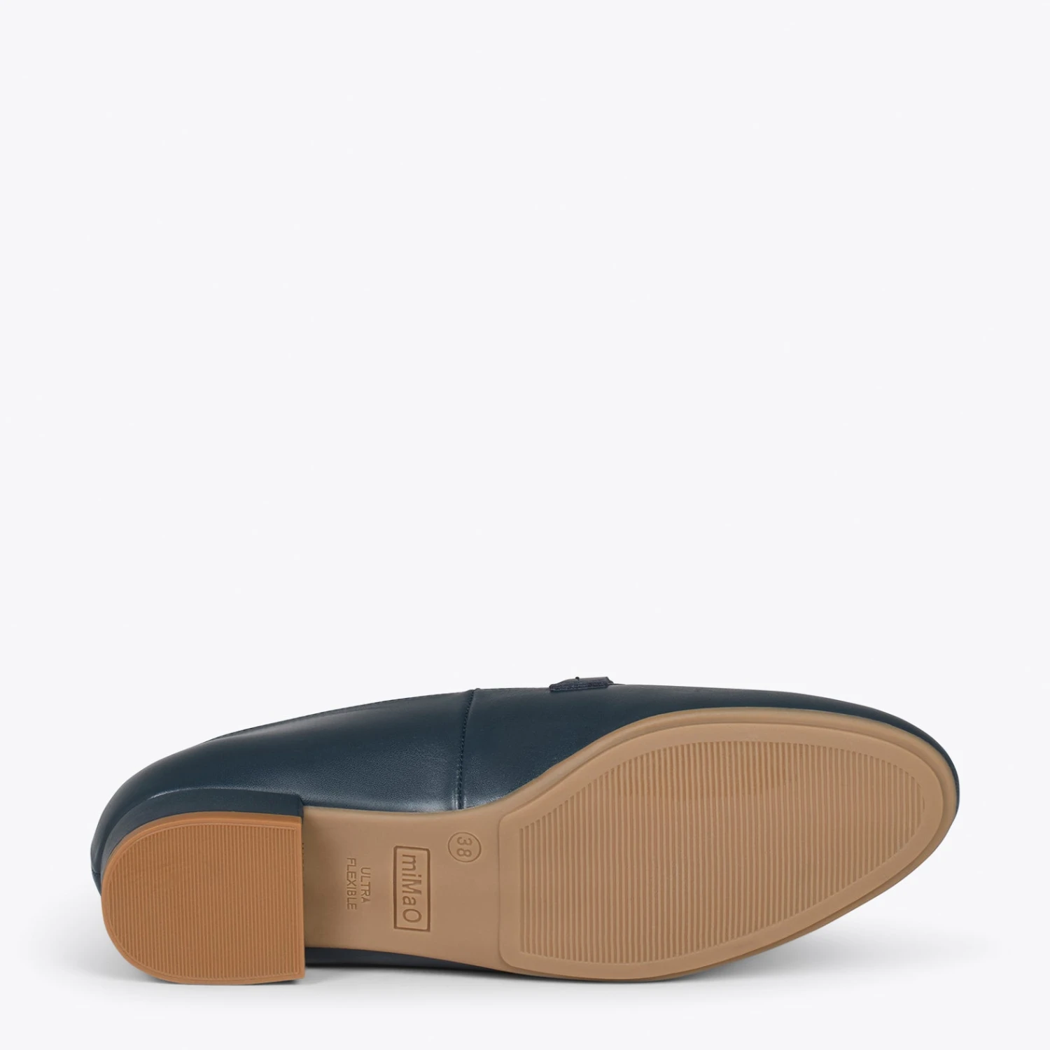 CHAIN – Mocassins En Cuir Pour Femme BLEU MARINE – Image 5