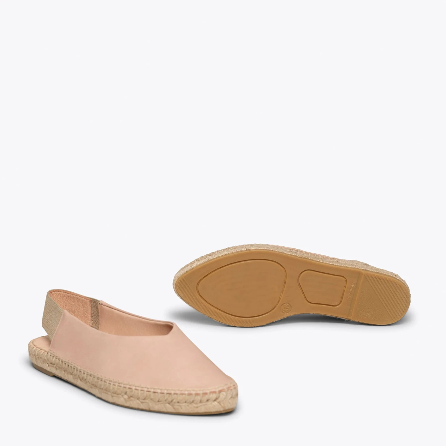 DENIA - Espadrilles Talon Ouvert NUDE – Image 6