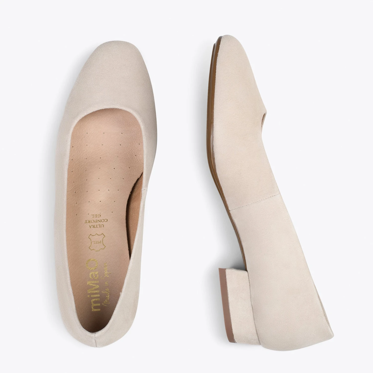 URBAN XS – Chaussures à Talon Bas En Cuir Daim OS – Image 2