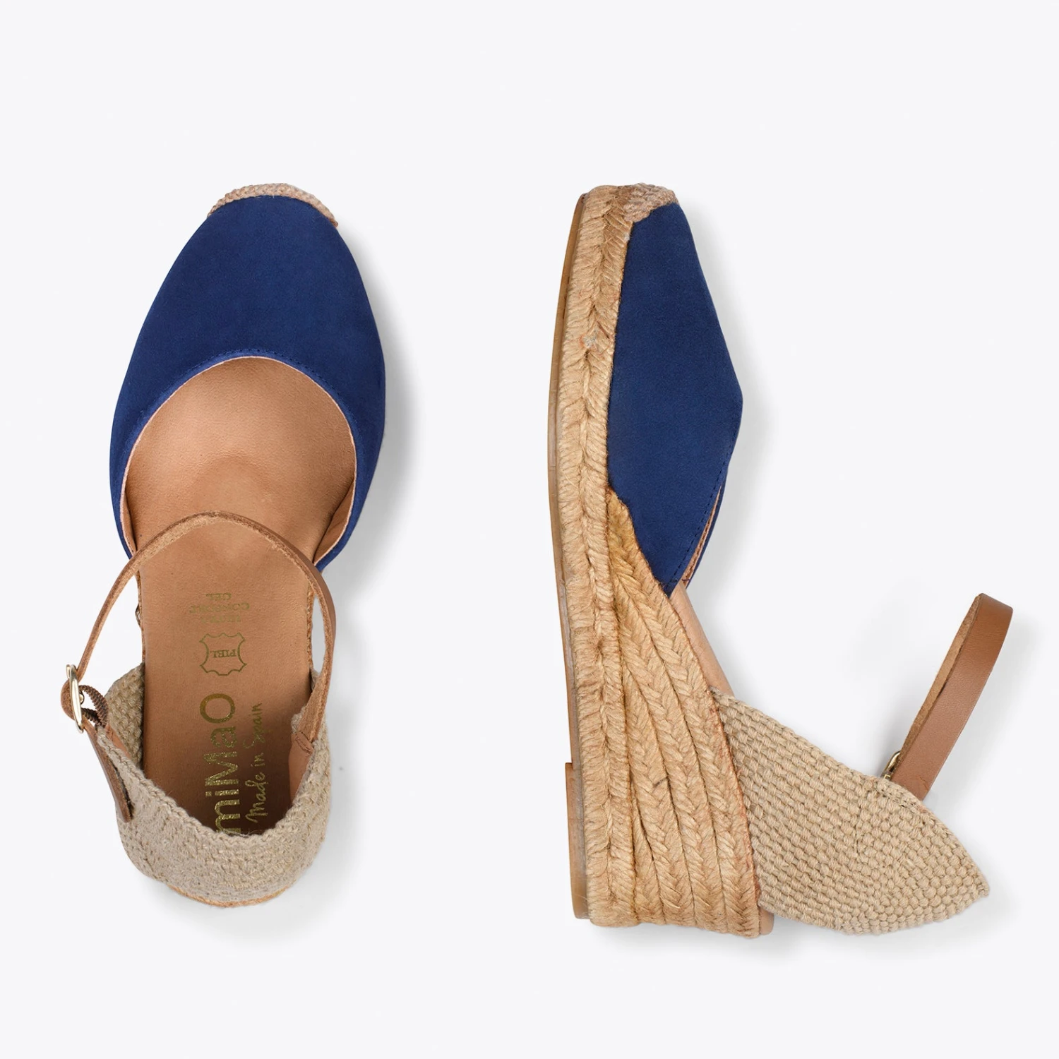 ALTEA - Espadrilles à Talon Moyen BLEU MARINE – Image 2